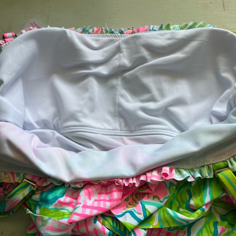 Lilly Pulitzer Bathing Suit Don't Stop Beleafing 4 NWT - Picture 7 of 8